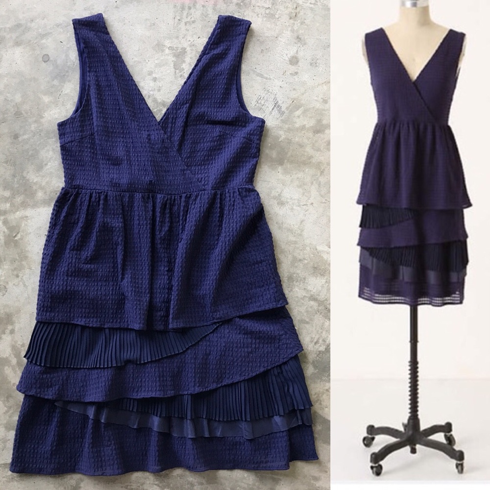 🔆SALE🔆Anthro Tonal Gingham Dress by Ric Rak, EUC